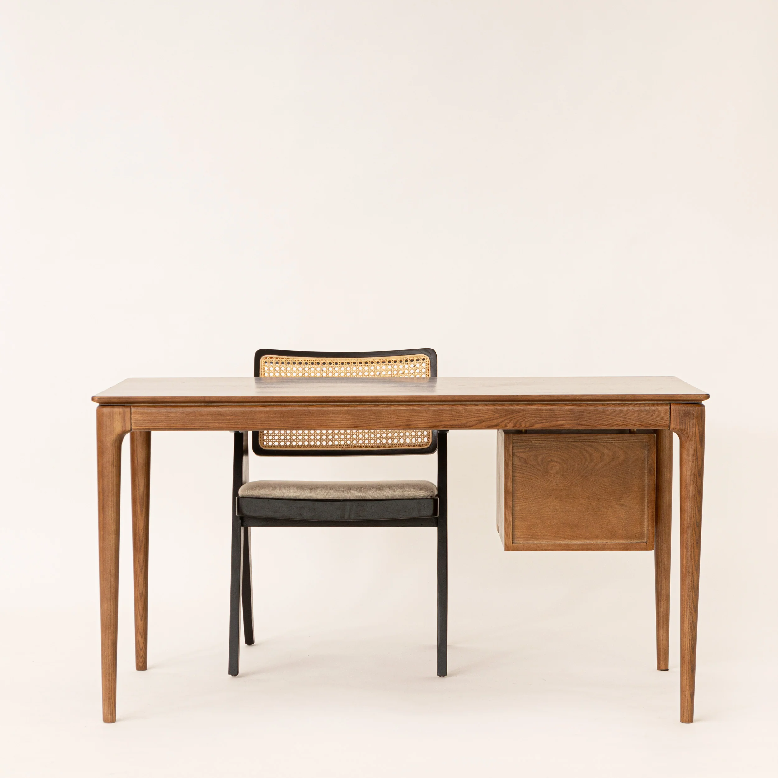 Timber Desk with Drawers - Image 10